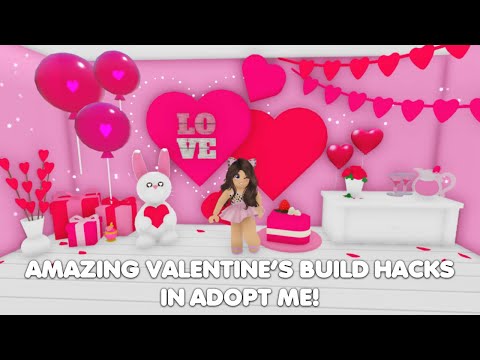 AMAZING & ADORABLE VALENTINES DAY BUILD HACKS in Adopt me!