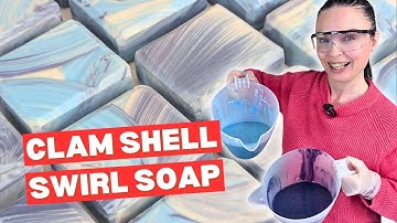 Soap Making At Home Clam Shell Swirl Technique With Recipe