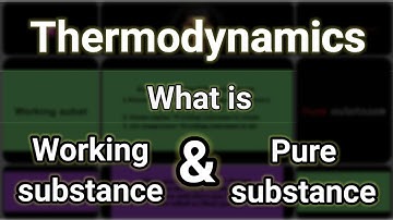 What is working substance and pure substance, The Flame Falcon