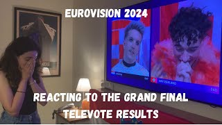 EUROVISION 2024 - REACTING TO THE GRAND FINAL TELEVOTE RESULTS (CONGRATS SWITZERLAND!)