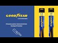 Установка бескаркасных дворников Goodyear «Frameless» - крепление Push Button