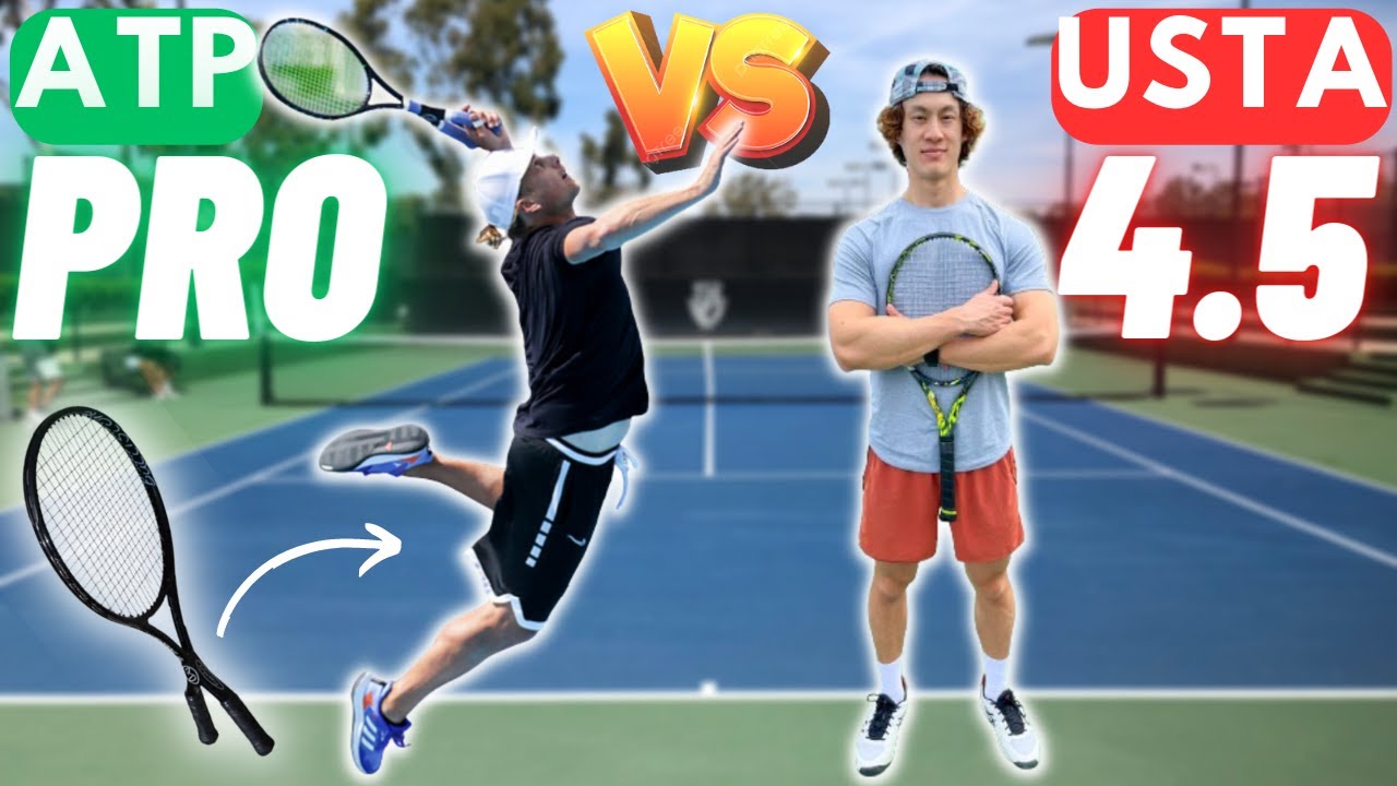USTA 4.5 vs (Most UNIQUE) ATP Pro! - YouTube