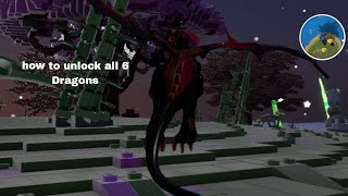 how to unlock. all 6 dragons in lego worlds