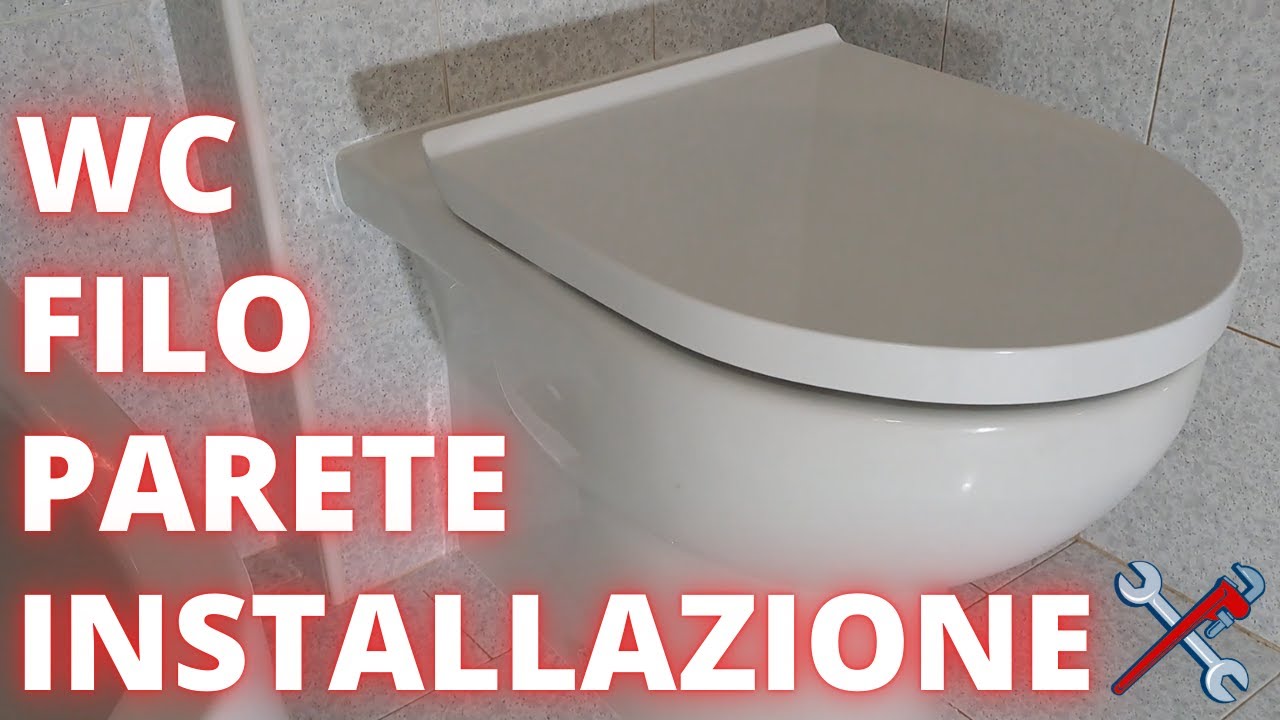 Installazione WC filo muro con scarico a terra