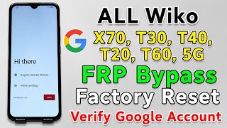 All Wiko FRP Bypass | All Wiko Verify Google Account | All Wiko Google Account Bypass | Wiko Frp