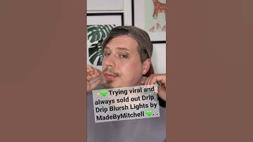 💚 Drip Drip viral Blursh by MadeByMitchell #shorts #makeup #madebymitchell #dripdrip #glitteryeyes