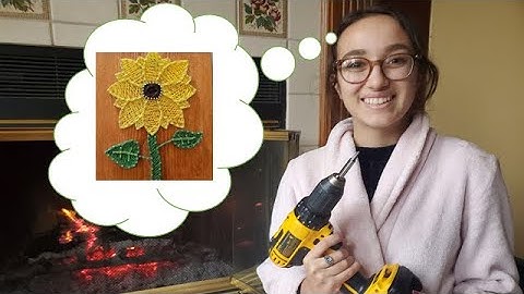Attempting String Art: Sunflower Edition
