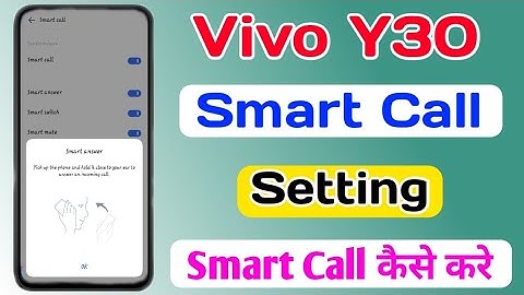 Vivo Y30 Smart Call Setting || How To Smart Call Setting In Vivo Y30 ||Vivo Y30 Smart Call kaise करे