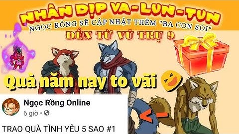 Zong1sao || Sự Thật Về Sever 9 Và X3 Cải Trang Sói, Nhận X2 TNSM Thánh Địa Kaio  - Ngọc Rồng Online