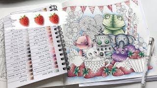 SAGOLIKT: Coloring strawberries with Polychromos