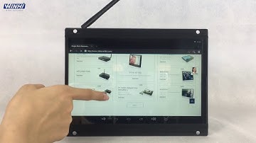 PT101M-NT  10.1 inch Android Network CMS software touch screen advertising display