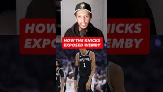 The Knicks exposed Wemby’s weaknesses on the biggest stage!#nba #final #podcast #newyork #exposed