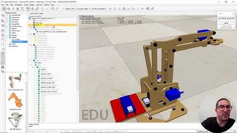 meArm Robot Axis Control (Step 4) | CoppeliaSim (V-REP)