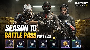 Season 10 Battle Pass Characters + Guns First Look CODM - COD Mobile Vault AU79 BP Skins
