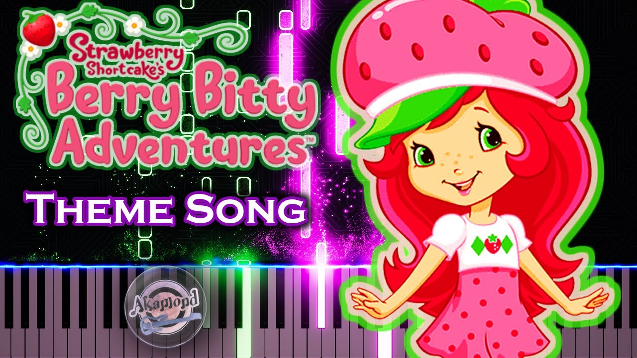 Strawberry Shortcake Berry Bitty Adventures Theme Song Piano Cover / Synthesia Tutorial