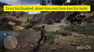 RDR2- Make sure you do this ( If you see this man)