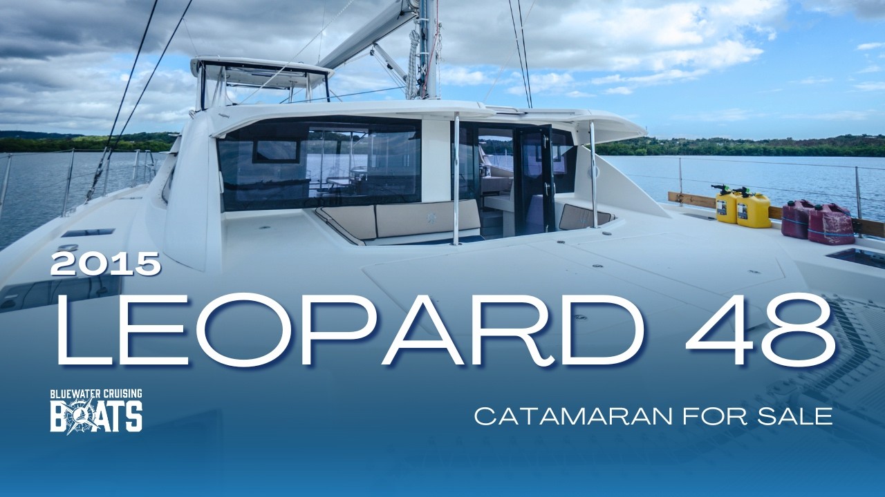 ⁣PURPLE PEARL | 2015 Leopard 48 | Catamaran For Sale