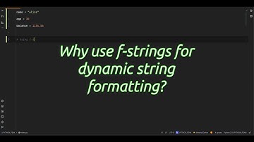 Why use f-strings for #dynamic string formatting? Unlock Python #magic Why Use f-strings for