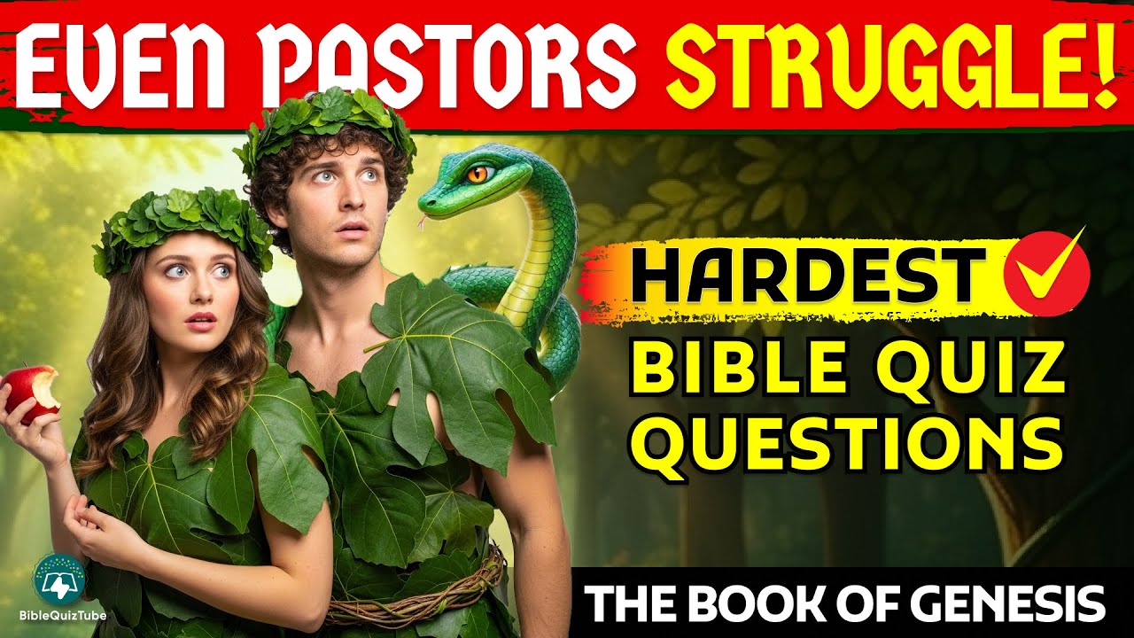 Even Pastors Struggle With This Genesis Bible Quiz! 25 Hardest Bible Questions Most Christians Fail