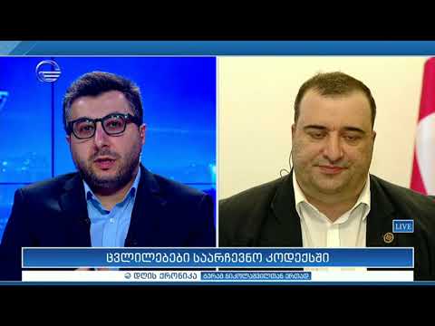 ცვლილებები საარჩევნო კოდექსში - რატი იონათამიშვილი დღის ქრონიკაში