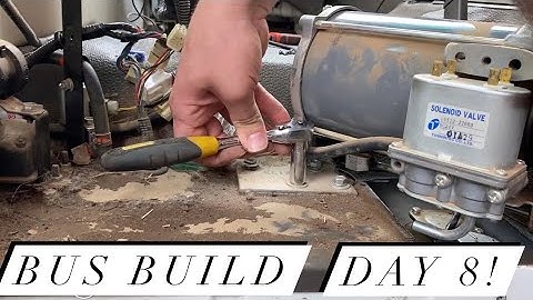 Mitsubishi Rosa Bus Conversion Day 8! Removing the automatic door unit.