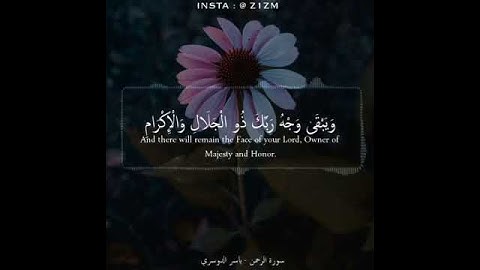 🍃سورة الرحمن ياسر الدوسري🍃 حالات واتس اب دينية 🍃