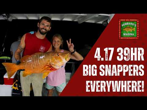 Big Snappers Everywhere! 4.17.26 39Hr Overnight Trip | Hubbard's Marina
