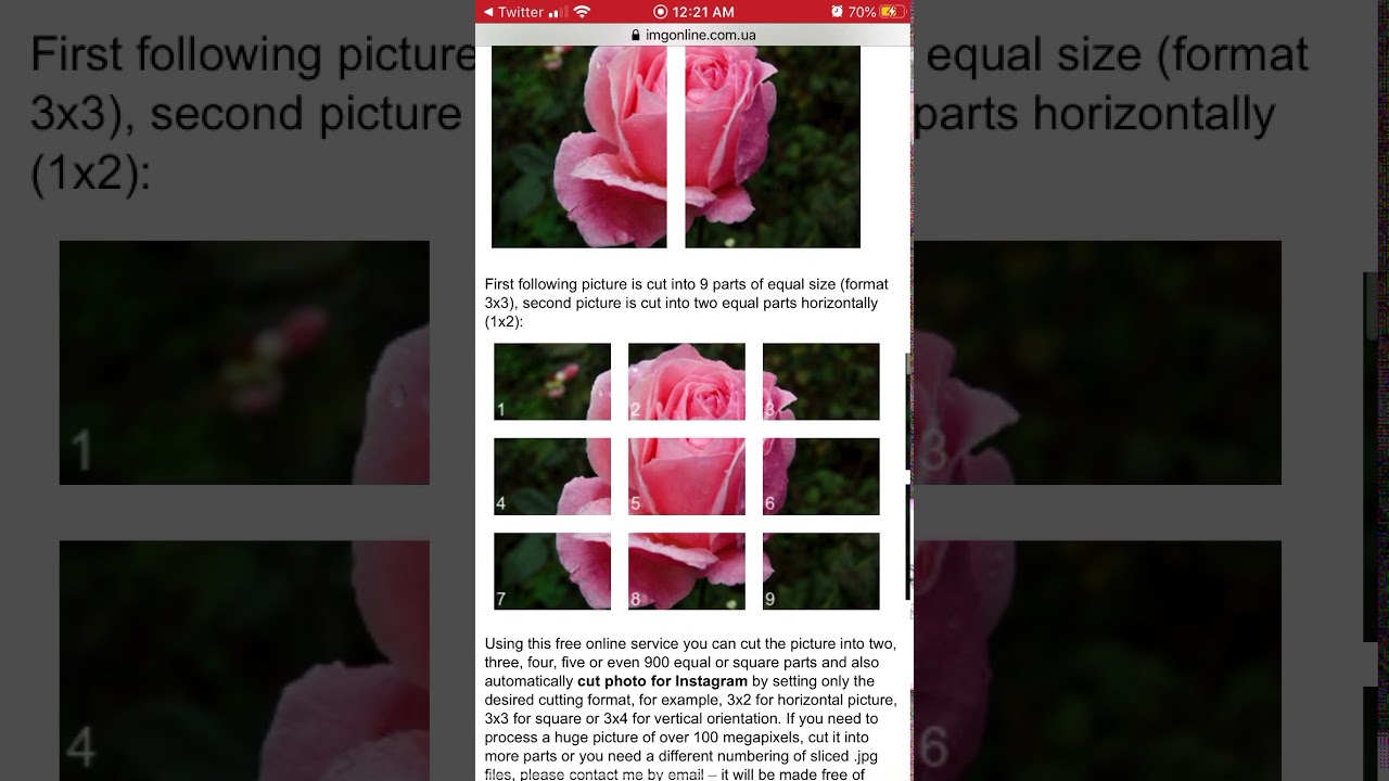 How to CROP IMAGE to EQUAL PARTS? -