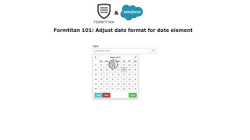 Adjust date format for date element