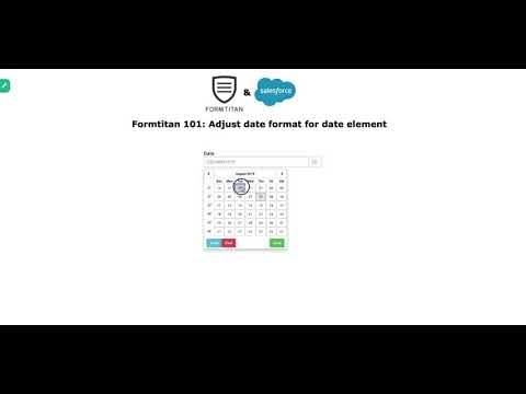 Adjust date format for date element