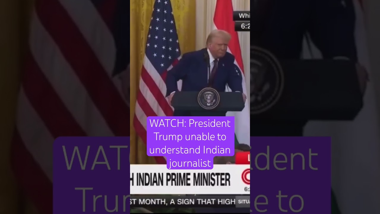 Trump unable to understand Indian journalist 🟪🗞️🇺🇸🗽 