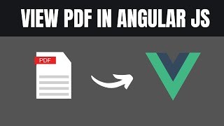 How To View PDF In Vue JS Tutorial (Easy Method)