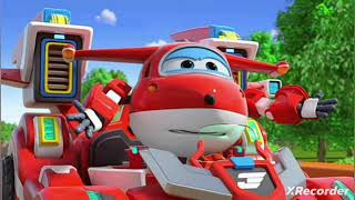 Super Wings Jett, Jerome & Dizzy Vs Den Boy Car Race