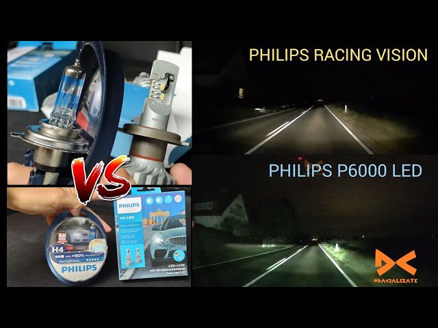 Philips Ultinon Pro6000 LED H4 Vs Philips Racing Vision H4 