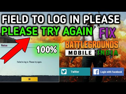 BGMI | FAILED TO LOGIN PLEASE TRY AGAIN  PROBLEM FIX IN BGMI | BATTLEGROUNG MOBILE INDIA PROBLEM FIX