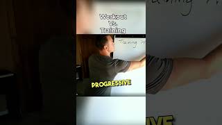 The difference between “working out” and “training