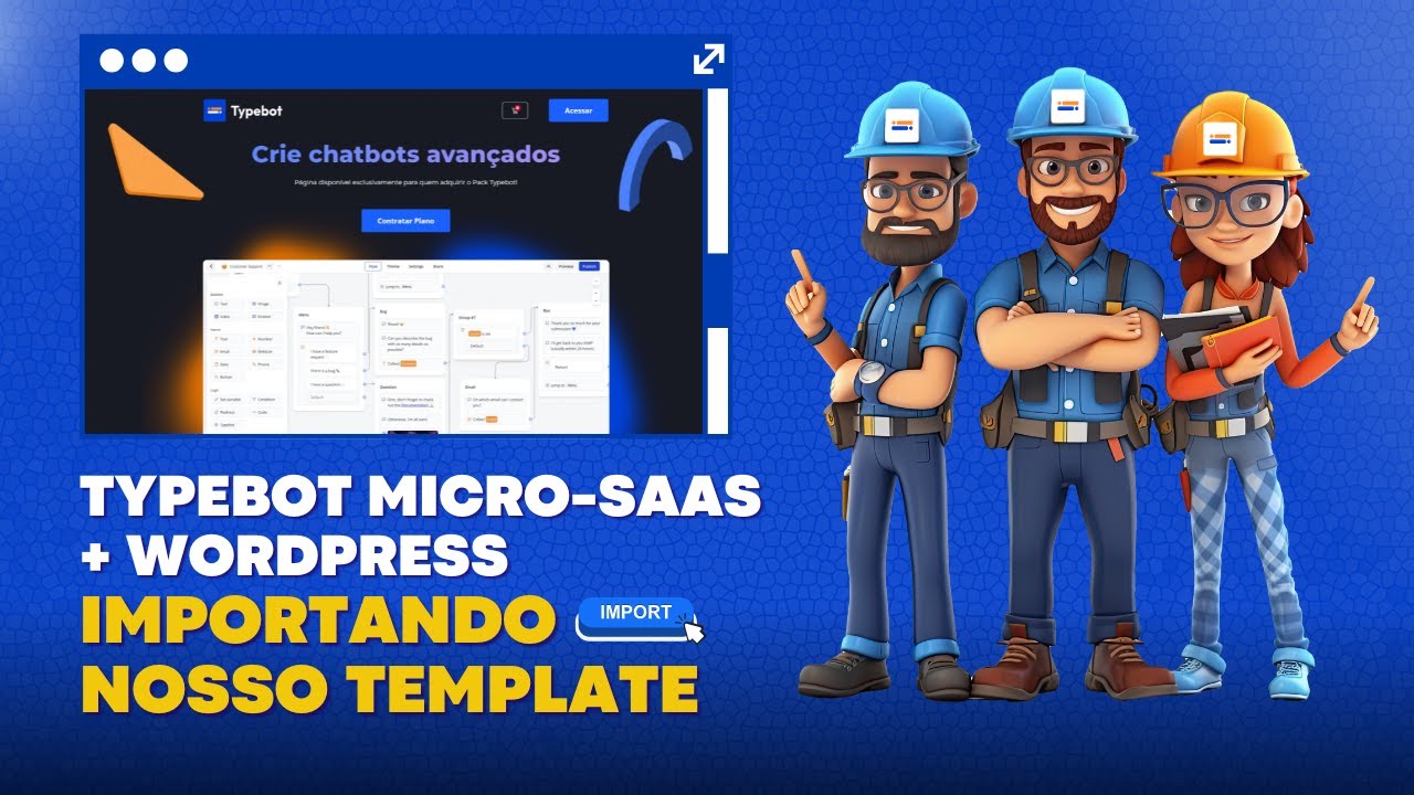 Typebot Micro-SaaS + WordPress - Importando Nosso Template - YouTube