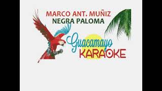 Marco Antonio MuÑiz -  NegraPaloma - karaoke