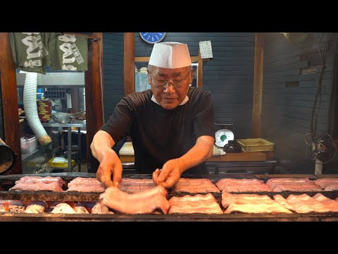 うなぎ屋の1日に密着 Grilled Eel Master Collection - Japanese Street Food かねよ 田代 のと与 京都 愛知 Best Unagi