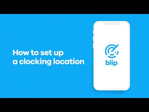 Blip: How to set up clocking location