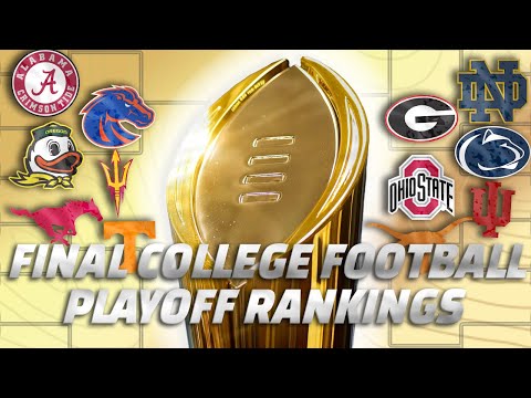 FINAL College Football Playoff Rankings | Texas, Oregon, Ohio State, Georgia, Alabama, & More