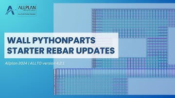 ALLTO Wall PythonParts ver 4.2.1 updates | Starter Rebar
