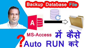 Automatic backup file in Ms access