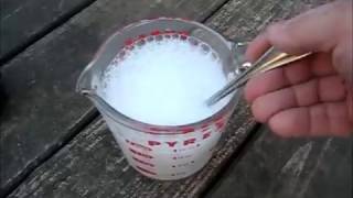 Test Sodium Percarbonate cleaning wooden deck test, the truth, oxygen bleach cleans wood boards