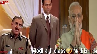 Modi ki li class: Amrish puri with modi best funny 