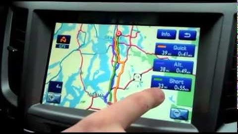 How to use the Navigation System in a 2011 Subaru
