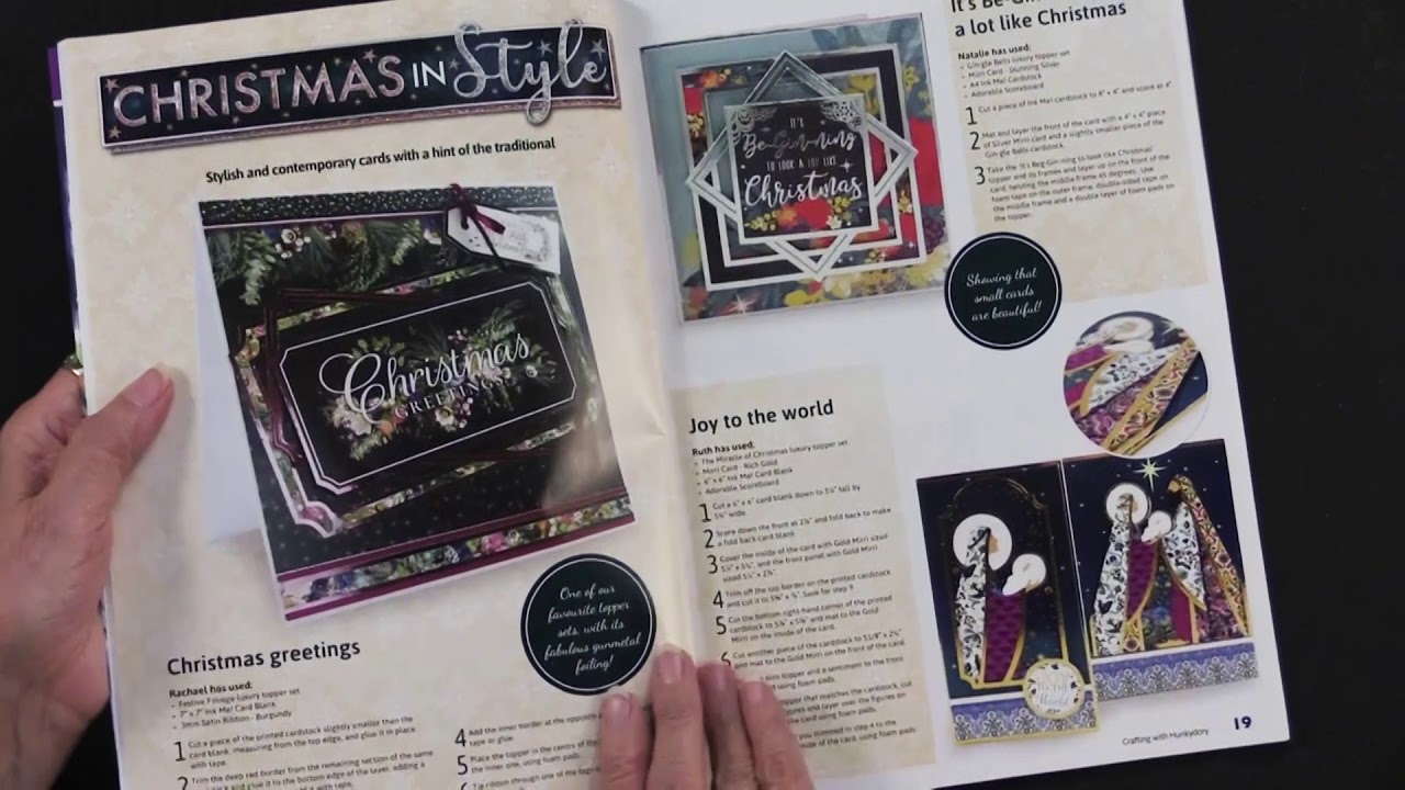 Hunkydory Bastelmagazin Christmas Edition - 90 Weihnachtsprojekte