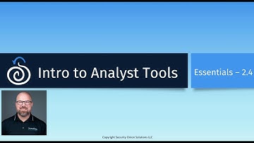 Security Onion Essentials 2024 Intro to Analyst Tools