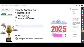 [NEW2025] Identify Application Vulnerabilities with Security Command Center || #qwiklabs || #GSP1262