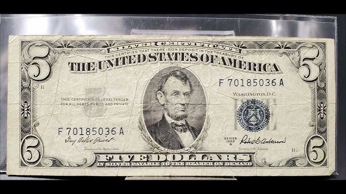 i found an off center 5 dollar bill. : r/Bankstraphunting